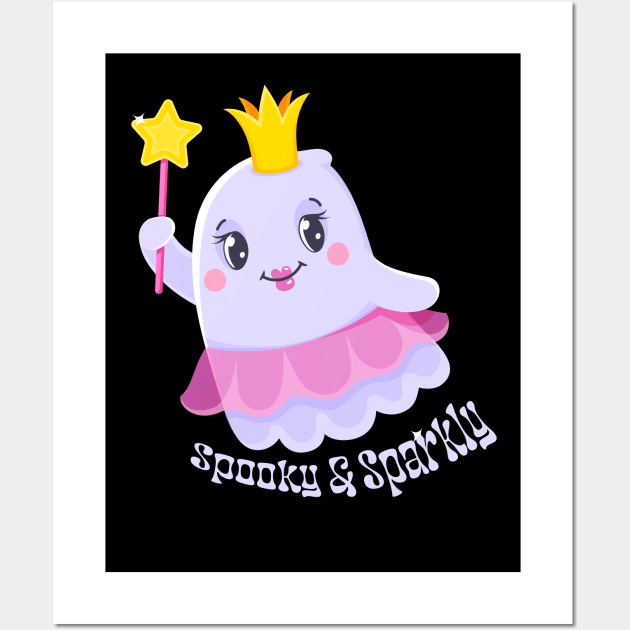 Spooky & Sparkly Ghost - Princess Touch Wall Art by WeAreTheWorld